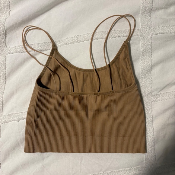 Sunday Best Ribbed Tank — Size S — Tan/Nude - Picture 2 of 3
